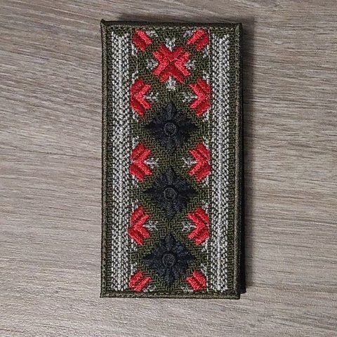 Шеврон Погон старшого лейтенанта ЗСУ - вишиванка 12.1308 &mdash; шеврон на липучці від VILNI