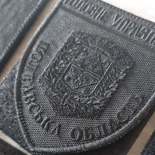 Шеврон Головне Управління Поліції - Полтавська область чорний 12.093 &mdash; шеврон на липучці від VILNI