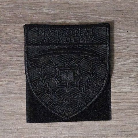 Шеврон National Academy of Internal Affairs чорний 12.1855 &mdash; шеврон на липучці від VILNI