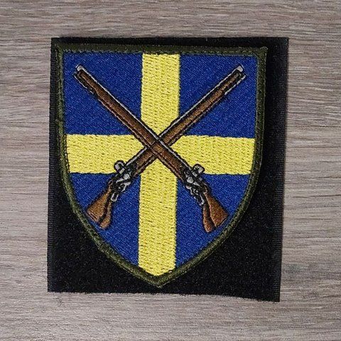 Шеврон Хрест з рушницями 144 окрема піхотна бригада кольоровий 12.930 &mdash; шеврон на липучці від VILNI
