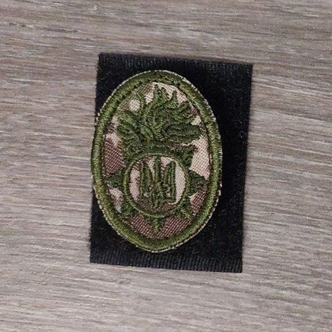 Шеврон Кокарда Національна Гвардія України (на тканині Хижак) 12.500 &mdash; шеврон на липучці від VILNI