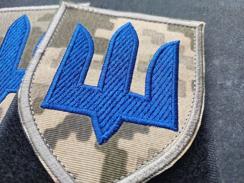 Шеврон Механізовані війська України (оліва, піксель) 12.030 &mdash; шеврон на липучці від VILNI